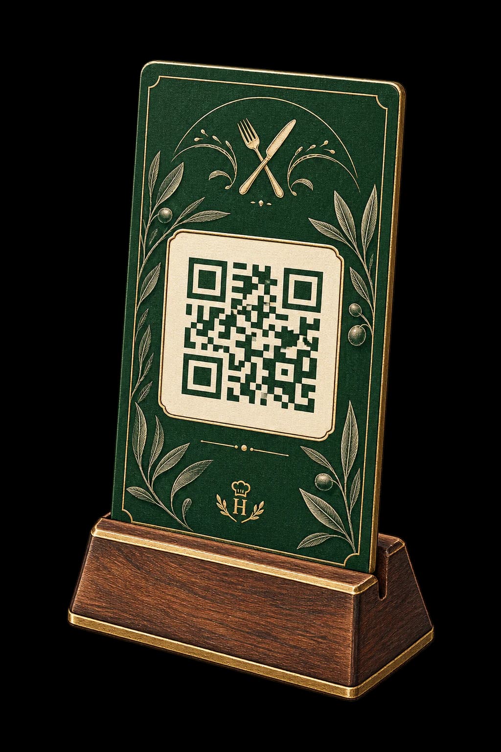 QR menü standı